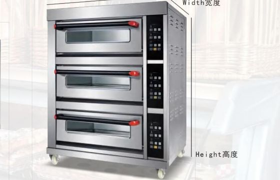 Ticari Buhar Elektrikli Fırın Pizza Ekmeği Ay Kek Yüksek Sıcaklık