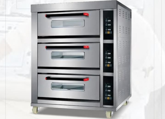 Pizza Ekmeği Buharlı Elektrikli Fırın 380V Ay Kek Yüksek Sıcaklık Akıllı