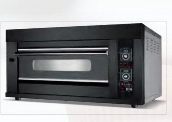 Gazlı Ticari Pişirme Fırını 220V Siyah Titanyum
