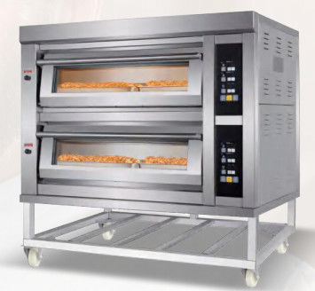 Ticari Elektrikli Gazlı Pişirme Fırını 380v Ekmek Kek Pizza 6.6KW