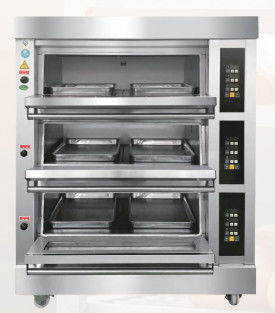 Ticari Elektrikli Gazlı Pişirme Fırını 380v Ekmek Kek Pizza 6.6KW