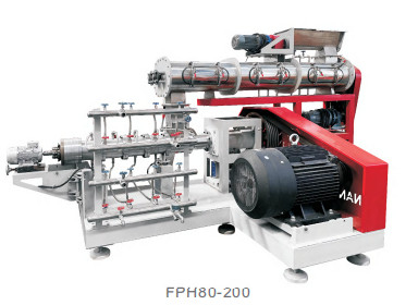 3000 - 4000kg / H Yüzen Balık Yemi Ekstruder 50Hz Hayvan Islak Yolu Kararlı