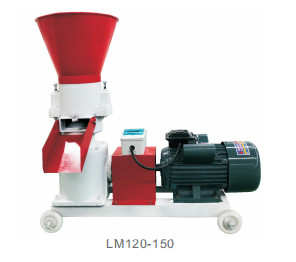 Aşınmaya Dayanıklı Kanatlı Yemi Pelet Yapma Makinesi 30kw 60 - 100kg / H Düz Kalıp