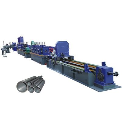 CE Downspout Boru Rulo Şekillendirme Makinesi 50m / dak Yüksek Frekanslı Kaynaklı