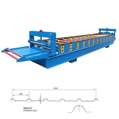 1000 Renkli Çelik Rulo Şekillendirme Makinesi 3KW Alüminyum Panel Yapımı