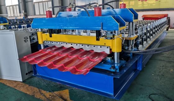 ISO Sırlı Çini Rulo Şekillendirme Makinesi 4m / dak Hidrolik Kılavuz Kolon
