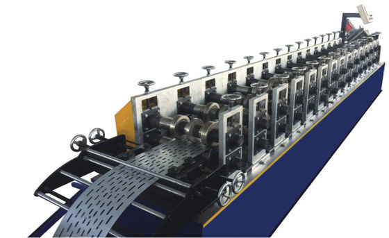 10m / dak Kablo Kanalı Rulo Şekillendirme Makinesi 15.5KW 18 Adım