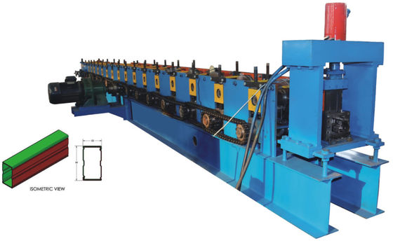 4.5T Depolama Rafı Rulo Şekillendirme Makinesi 5.5KW Alüminyum Levha için