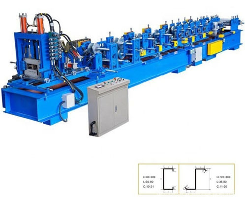 15m / dak CZ Aşık Rulo Şekillendirme Makinesi 6.5T 15 Silindir İstasyonu