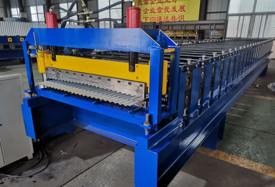 Yüksek Dalga Oluklu Levha için 4.5T Renkli Çelik Rulo Şekillendirme Makinesi