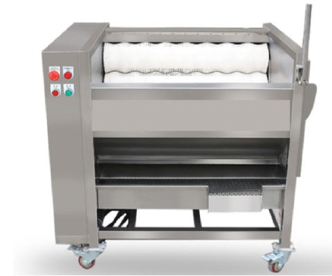 800kg / h Gıda İşleme Makineleri, Fırçalı Endüstriyel Soyma Makinesi