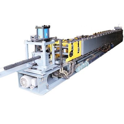 50Hz Depolama Rafı Rulo Şekillendirme Makinesi 25m / dak Cr12 Hidrolik Kesim