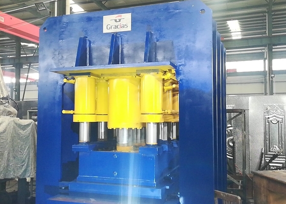 Merkezi 15kw 2500T Çelik Kapı Kabartma Makinesi Hidrolik Pres