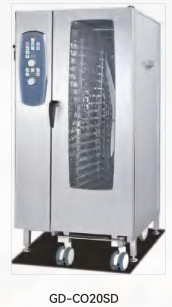 Kombi Fırın, Çok Fonksiyonlu 4 Katmanlı 9kW'da Buharlı Pişirmeyi Birleştirir