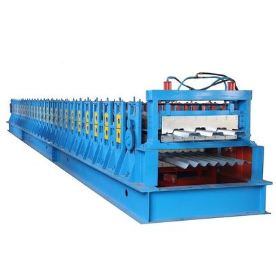Çift Katmanlı Panel Rulo Şekillendirme Makinesi Çelik Zemin Güverte 22KW